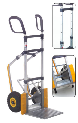 Aluminiumssækkevogn med glideskinner. Alu-Pro 2500