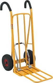Sækkevogn med ergonomiske håndtag. 