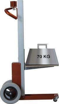 Elektrisk og sækkevogn i en. Løfter 70 kg. Vejer kun 28,4 kg